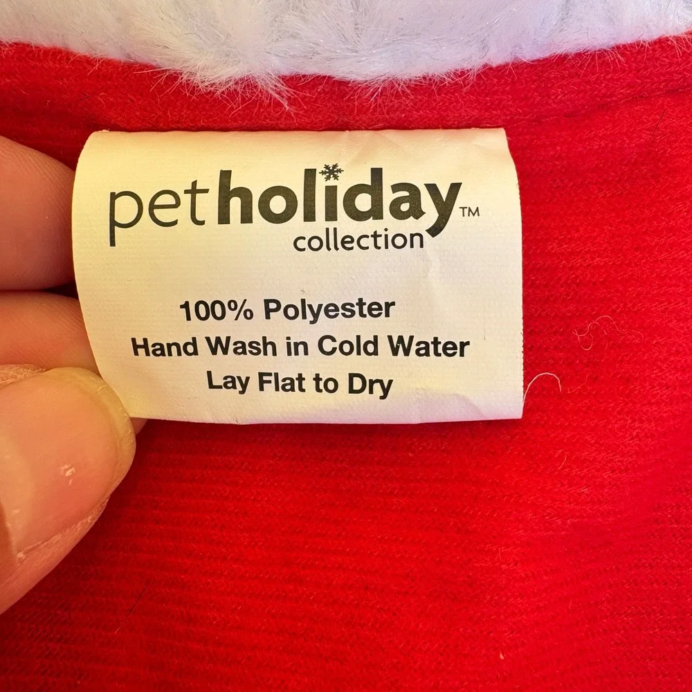 Pet Holiday Mrs Clause Sequin Dress Dog Cat Size Large Red Sparkle‎ Christmas
